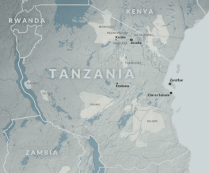 tanzania map